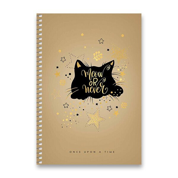 KROUŽKOVÝ BLOK SHKOLYARYK WISH - A5, ČTVEREČKOVANÝ, 96 LISTŮ