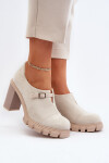 Dámské lodičky na vysokém podpatku světle béžové Tauina 40