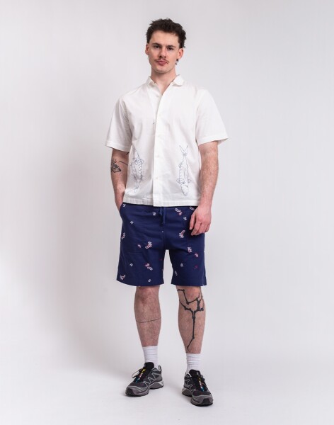 Service Works Paisley Chef Shorts ROYAL M