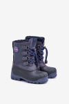 Vysoké Teplé Dětské Sněhule se Stahováním Lee Cooper LCJ-24-44-2843K Modré 33