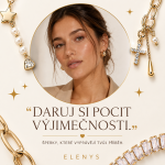 ELENYS Lucky Symbols – pozlacený náhrdelník 18K žluté zlato Délka: 40+5 cm / max. 45 cm