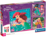 Puzzle 144 dílků Disney princezny 3x48 - Clementoni