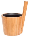 Bambusové vědro Rento s černou výplní