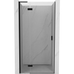 MEXEN/S - Mist-H L sprchové dveře křídlové levé 90, transparent, černá 8A5L-090-000-70-00-L