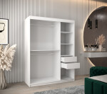 Šatní skříň Abi Ma Barva korpusu: Bílá, Rozměry: 250 cm, Dveře: Bílá