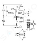 GROHE - Concetto Umyvadlová baterie s výpustí Push-Open, chrom 23932001