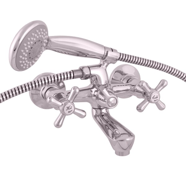 RAV Slezák - MORAVA - Vanový set s baterií, Chrom, 100 mm MK154.0/1