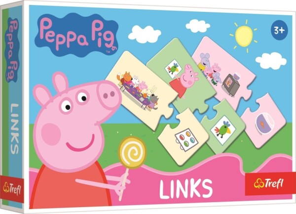 Puzzle Links Prasátko Peppa/2x14 dílků