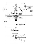 GROHE - QuickFix Start Dřezová baterie, matná černá 304702430