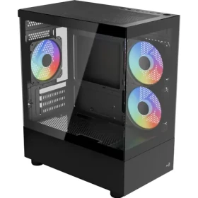 Aerocool Viewport Mini-G-BK-v4 ARGB černá / PC skříň / Micro ATX / Mini-ITX / 2x USB-A 2.0 / 1x USB-A 3.2 / bez zdroje (ACCM-ES09533.11)