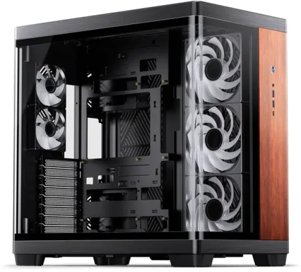 Jonsbo TK-4 Wood černá / Počítačová skříň / Midi-Tower / ATX / Tvrzené sklo (TK-4 W/BLACK)