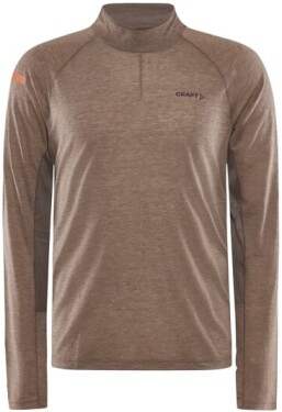 Běžecké tričko CRAFT ADV SubZ Wool LS 2 - hnědé Velikost textilu: S