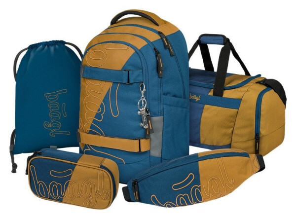 5 SET Skate Max Duo: batoh, penál, sáček, sportovní taška, ledvinka GRS