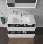DURAVIT - L-Cube Umyvadlová skříňka 55x102x48 cm, 2 zásuvky, bílá mat LC624201818