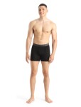 Pánské merino boxerky ICEBREAKER Mens Anatomica Boxers, Black velikost: XS