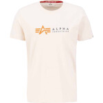 Alpha Industries Tričko Label T jet stream white XL