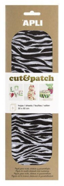 APLI CutPatch papír 30 x 50 cm - Zebra 3 ks