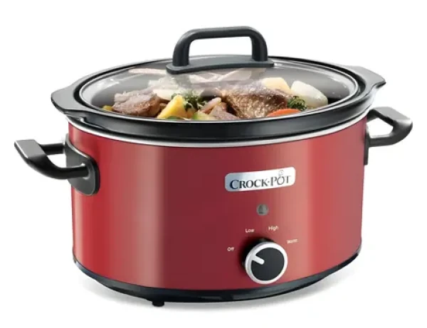 Crockpot SCV400RD červená / Pomalý hrnec / 3,5 l / 210 W / keramická nádoba (100001771971)