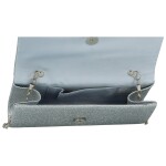 Módní dámská plesová kabelka Moon Rozalia, stříbrná