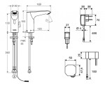 SCHELL - Xeris E Elektronická umyvadlová baterie, síťové napájení, chrom 012540699