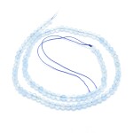 Přírodní akvamarín - broušený - ∅ 4 - 4,5 mm - třída AAA - 1 ks
