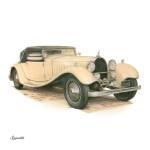 Nástěnný kalendář poznámkový 2027 Notique Classic Cars – Václav Zapadlík 2027, PLASTIC FREE, 30 x 30 cm