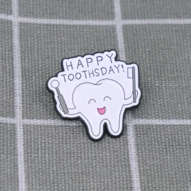 Pinarna.cz Zub s kartáčkem - Happy toothsday! / Šťastný den zubů!