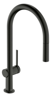 HANSGROHE - Talis M54 Dřezová baterie s výsuvnou koncovkou, kartáčovaný černý chrom 72802340