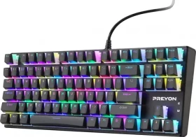 PREYON Blue Blitz Claw Gateron Blue / Herní klávesnice / Drátová / US layout / RGB (PBBC87B)
