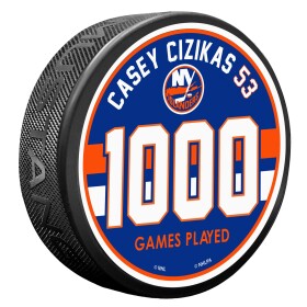 Mustang Puk New York Islanders NHL #53 Cizikas 1000th Collectible Game