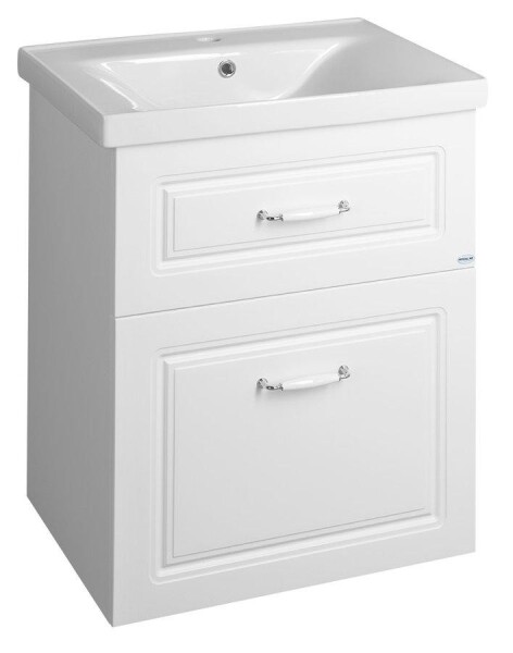 AQUALINE - FAVOLO umyvadlová skříňka 57x72,5x44,6cm, bílá mat FV260