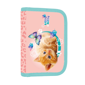 Školní penál 1-patrový prázdný KARTON P+P, 2 chlopně - Kočka