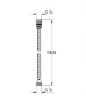 GROHE - Hadice Sprchová hadice VitalioFlex Metal Long-Life 1,5 m, chrom 27502001