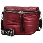 Módní dámská textilní crossbody/ledvinka Chaneys, červená