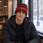 Fanatics Pánská zimní čepice Chicago Blackhawks NHL Swipe Cuffed Beanie
