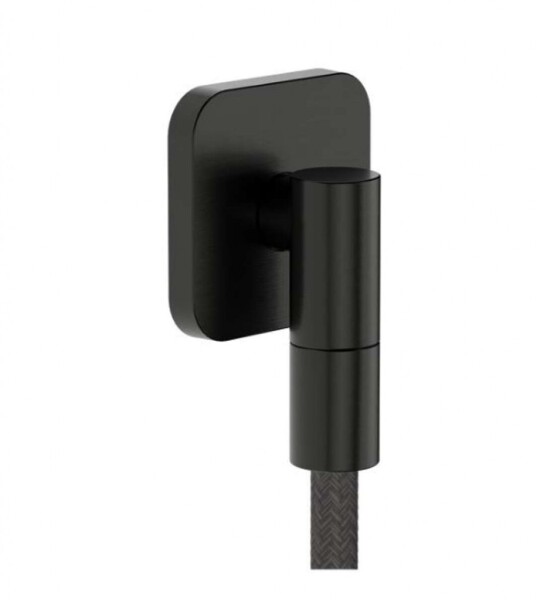 HANSGROHE - FixFit Fine Q Nástěnné kolínko, kartáčovaný černý chrom 28884340