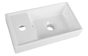 AQUALINE - Keramické umývátko, nábytkové, 40x22 cm, bílá DD4022