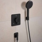 HANSGROHE - FixFit Fine Q Nástěnné kolínko, matná černá 28884670