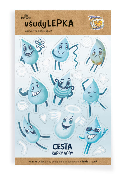 VšudyLEPKA vel. 2 -001 - Kapky vody