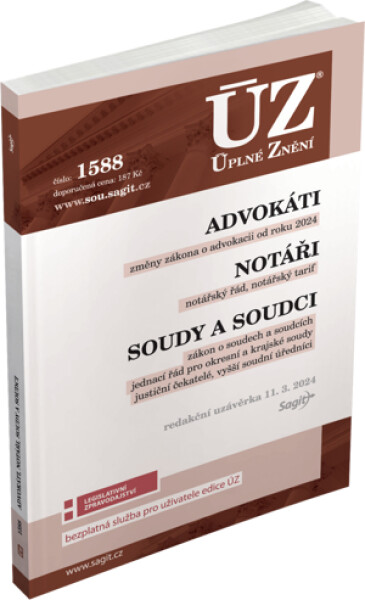 ÚZ 1588 Soudci soudy