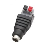 DC konektor s pružinovou svorkou 5,5 x 2,1 mm - Samice