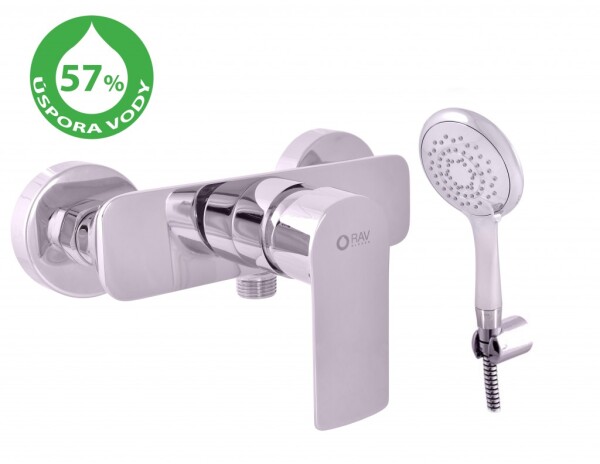 RAV Slezák - VLTAVA ECO - Sprchový set s baterií, Chrom VTE481.5/1 VTE481.5/1