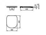 Ideal Standard WC sedátko softclose, bílá T352901