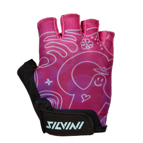 Silvini Punta dětské cyklo rukavice black/fuchsia 11-12