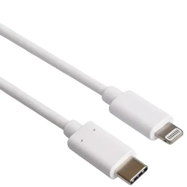 PremiumCord Lightning - USB-C nabíjecí a datový kabel MFi pro iPhone iPad bílá / 1 m (kipod53)