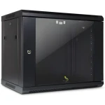 Inter-Tech SMA-6409 černá / Nástěnný rozvaděč / 19" / 9U / 600x450 mm / skleněné dveře / aktivní chlazení (88887253)