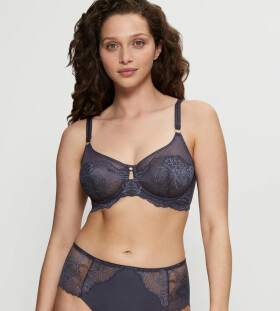 Dámská podprsenka Wild Peony Florale W01 - GRAY - šedá 00DK - TRIUMPH GRAY 75G