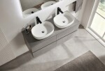 CERANO - Koupelnová skříňka Carole + deska pod umyvadlo Navira Slim - 18 mm - betonově šedá - 120x49,8x46 CER-8050BD82983