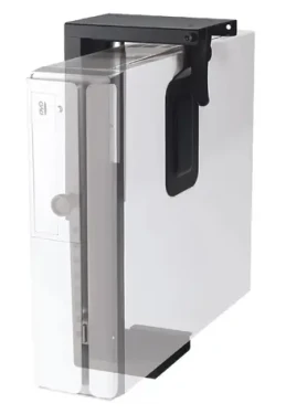Neomounts CPU-D075BLACK černá / držák mini pc pod stůl / výška skříně 20-36 cm / šířka skříně 5-10 cm / nosnost 10 kg (CPU-D075BLACK)