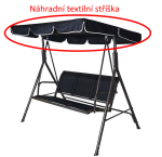 ROJA stříška k houp. CONFORT černá
